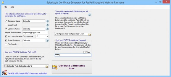 ASP.NET PayPal Control screenshot