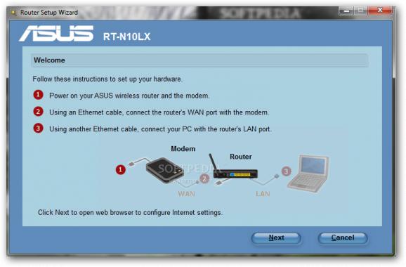 ASUS RT-N10LX Wireless Router Utilities screenshot