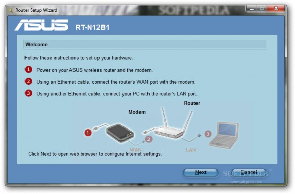 ASUS RT-N12B1 Wireless Router Utilities screenshot