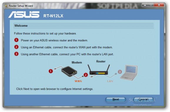 ASUS RT-N12LX Wireless Router Utilities screenshot