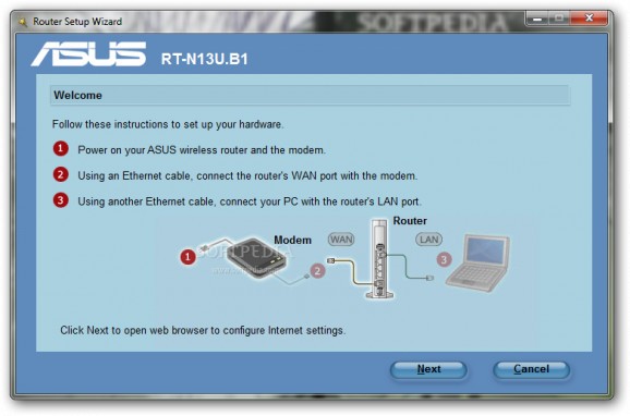 ASUS RT-N13U.B1 Wireless Router Utilities screenshot