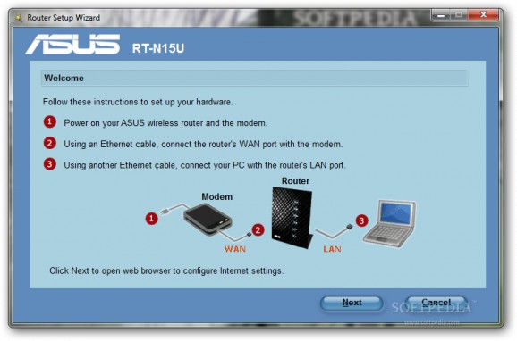 ASUS RT-N15U Wireless Router Utilities screenshot