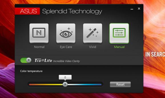 ASUS Splendid Video Enhancement Technology screenshot