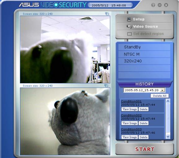 ASUS VideoSecurity Online screenshot