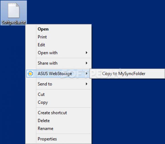 ASUS WebStorage (formerly ASUS WebStorage Sync) screenshot