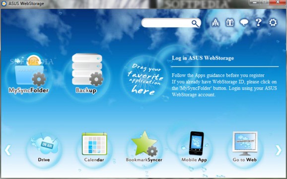 ASUS WebStorage screenshot