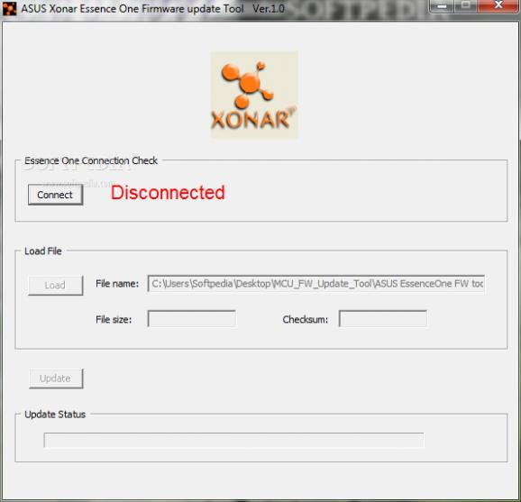 ASUS Xonar Essence One Firmware update Tool screenshot