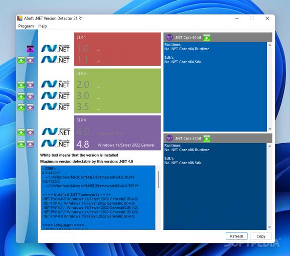 ASoft .NET Version Detector screenshot