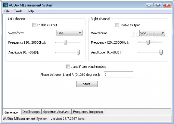 AUDio MEasurement System screenshot