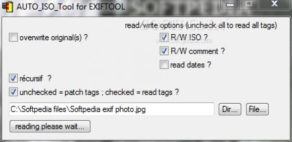AUTO_ISO_Tool for ExifTool screenshot