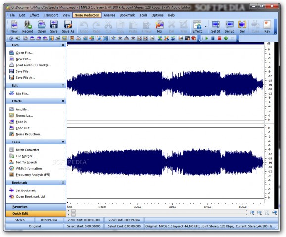 AV Audio Editor screenshot