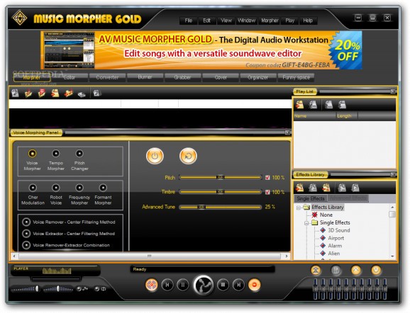 AV Music Morpher Gold screenshot