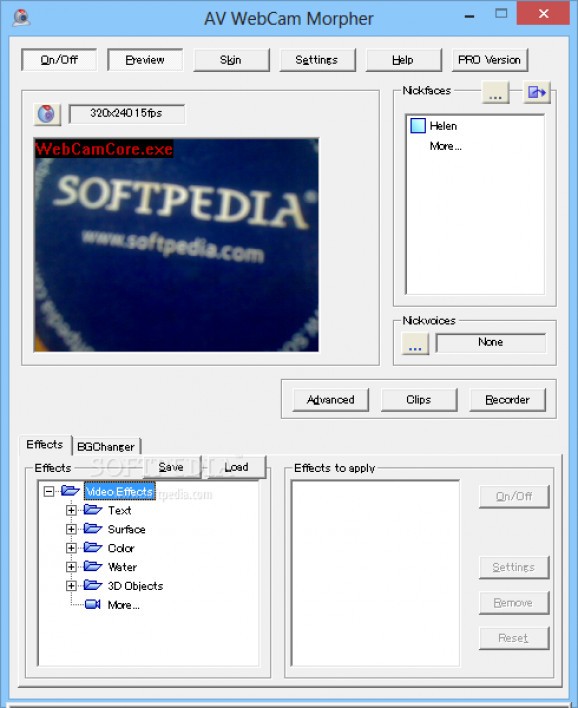 AV Webcam Morpher screenshot