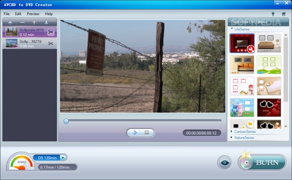 AVCHD to DVD Creator screenshot