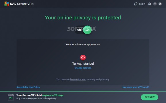 AVG Secure VPN screenshot