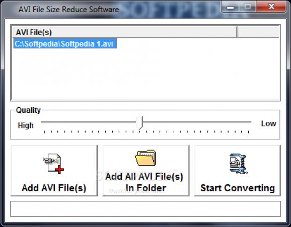 AVI File Size Reduce Software screenshot
