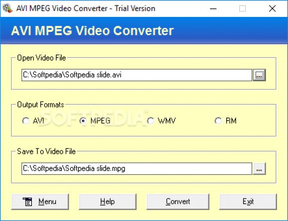 AVI MPEG Video Converter screenshot