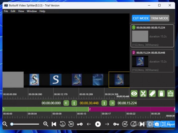 Boilsoft Video Splitter screenshot