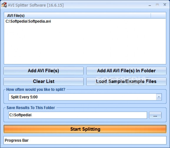 AVI Splitter Software screenshot