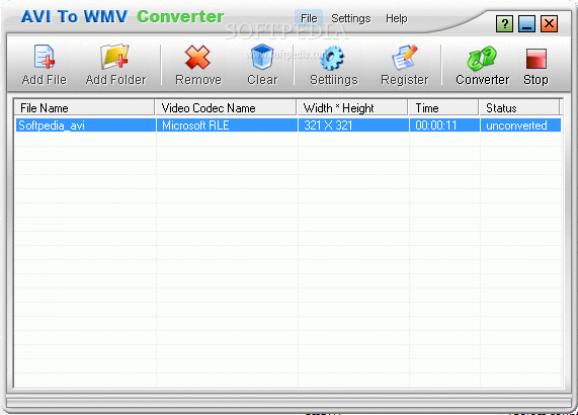 AVI To WMV Converter screenshot