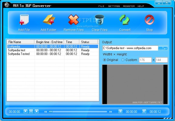 AVI to 3GP Converter screenshot