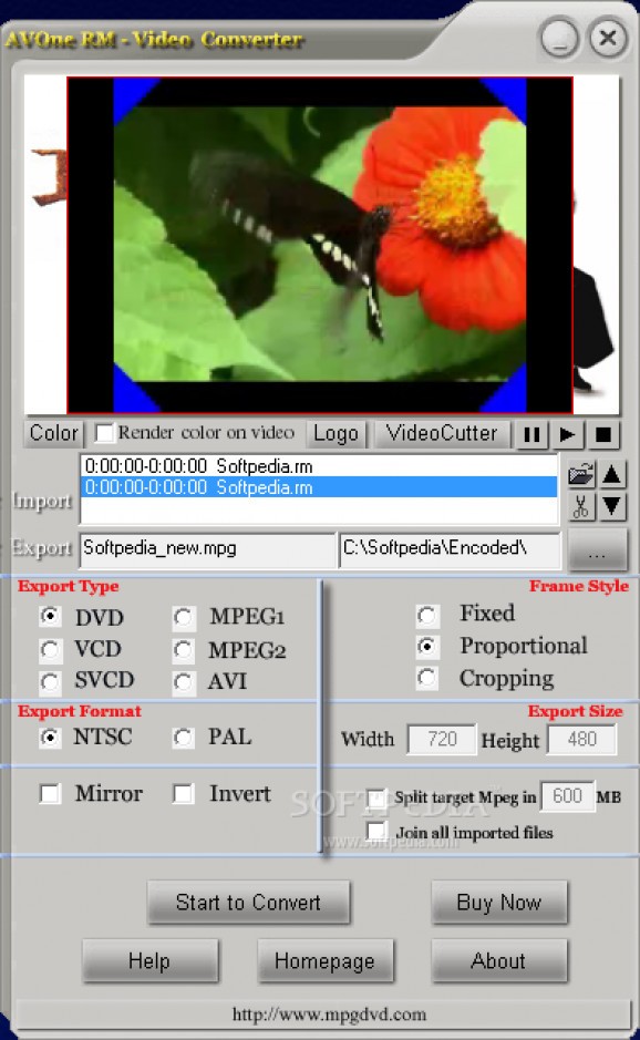 AVOne RM Video Converter screenshot