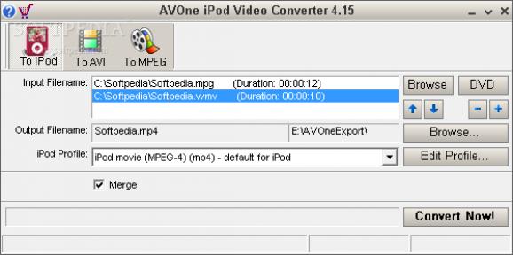 AVOne iPod Video Converter screenshot