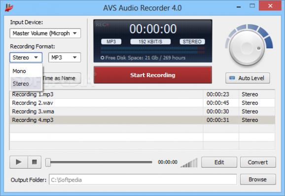 AVS Audio Recorder screenshot
