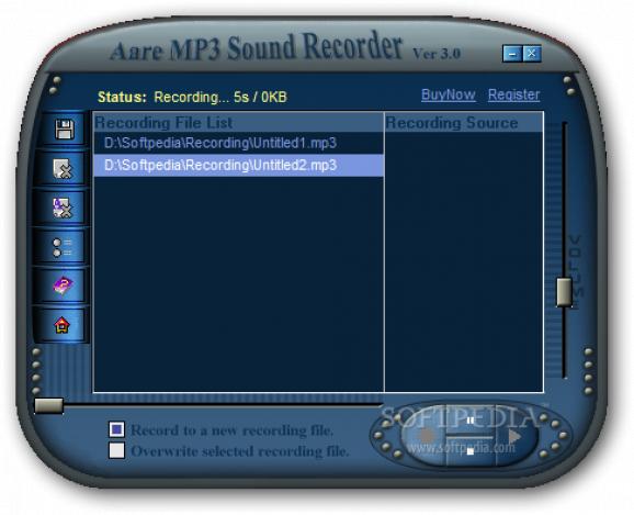 Aare MP3 Sound Recorder screenshot