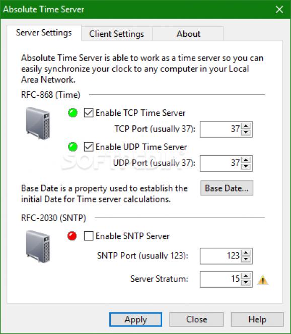 Absolute Time Server screenshot