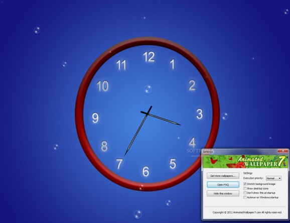 Abstract Clock Animated Wallpaper screenshot