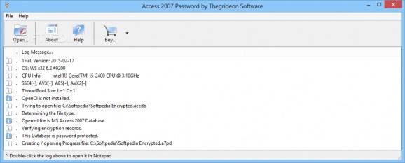 Access 2007 Password screenshot