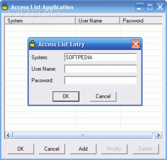 Access List screenshot