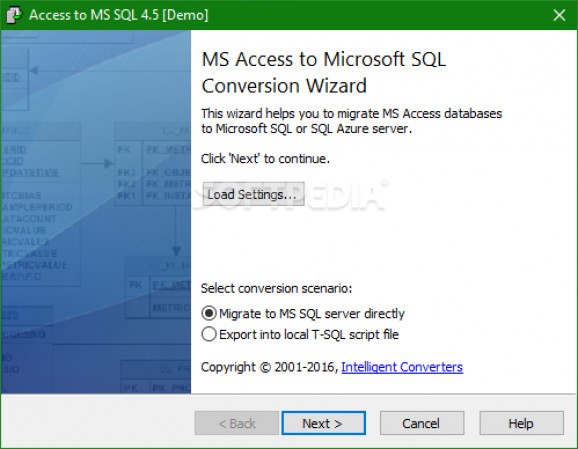 Access to MS SQL screenshot