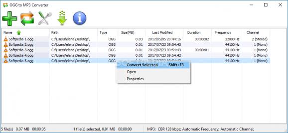 OGG to MP3 Converter screenshot