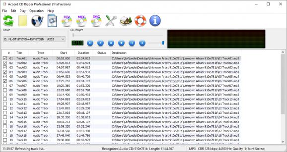 Accord CD Ripper Professional screenshot