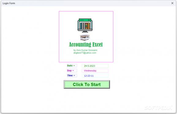 Accounting Excel screenshot