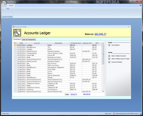 Accounts Records screenshot
