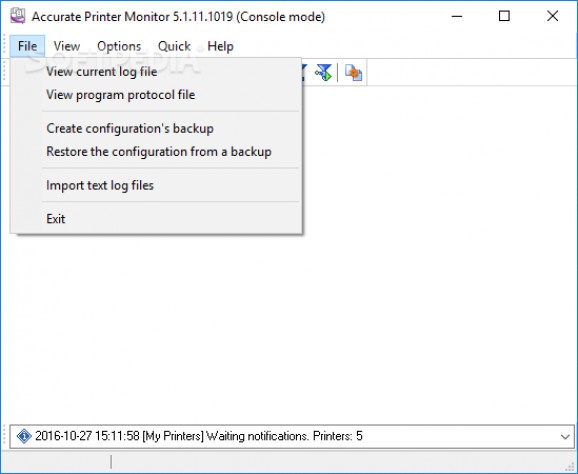 Accurate Printer Monitor screenshot