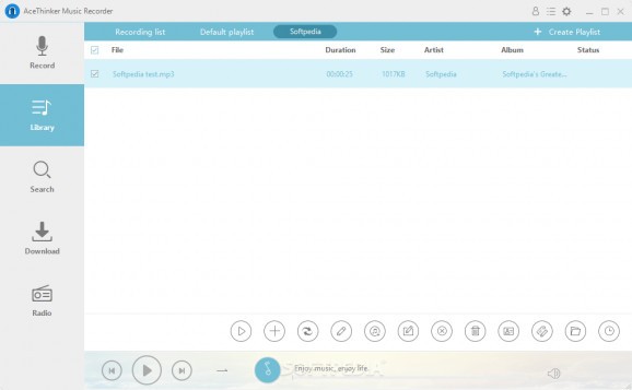 AceThinker Music Recorder screenshot