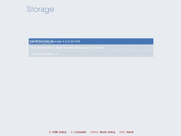 Acronis Storage screenshot