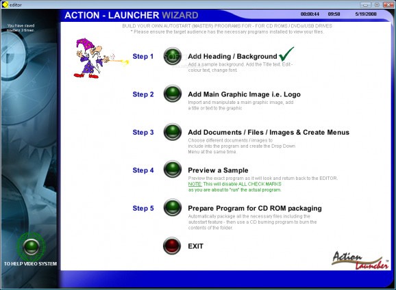 Action Launcher Wizard screenshot