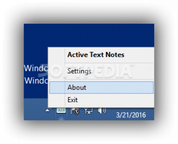 Active Text Notes screenshot