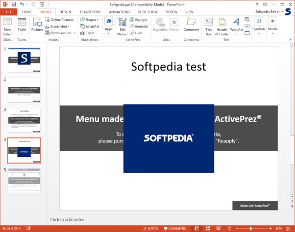 ActivePrez (formerly Active Presentation Designer) screenshot