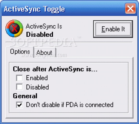 ActiveSyncToggle screenshot