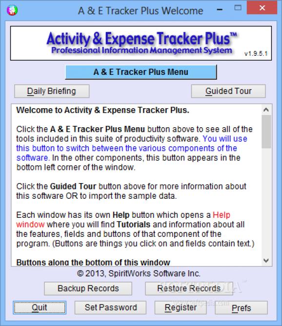 Activity & Expense Tracker Plus screenshot