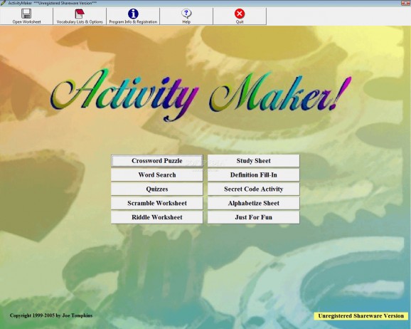 ActivityMaker Vocabular Suite screenshot