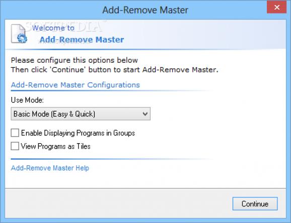 Add-Remove Master screenshot