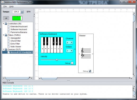 Additive MIDI Performance Tool screenshot