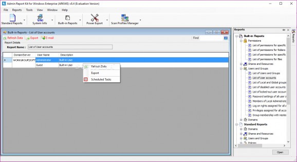 Admin Report Kit for Windows Enterprise (ARKWE) screenshot